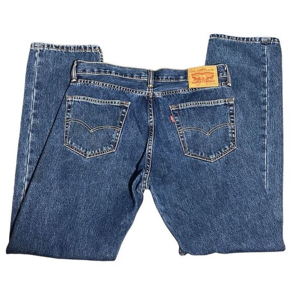 Levi’s Men 505 Jeans - Classic Fit, Size 34x34 - Picture 2 of 9